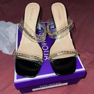 Top Moda clear heels